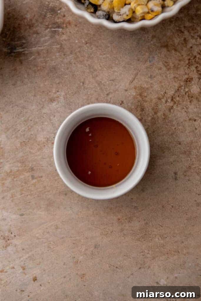 Honey in a container