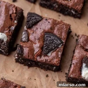 Decadent Oreo Fudge Brownies 13 Fudgy Oreo brownies
