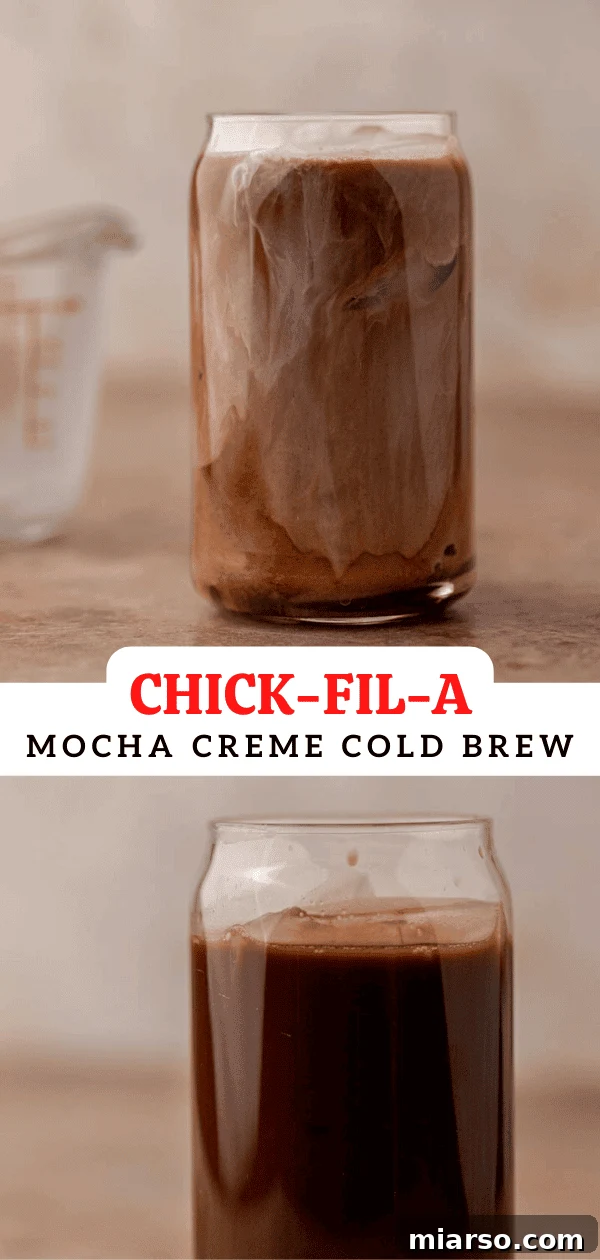 Chick fil a cold brew creme mocha 
