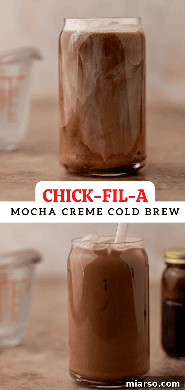Chick fil a cold brew creme mocha 