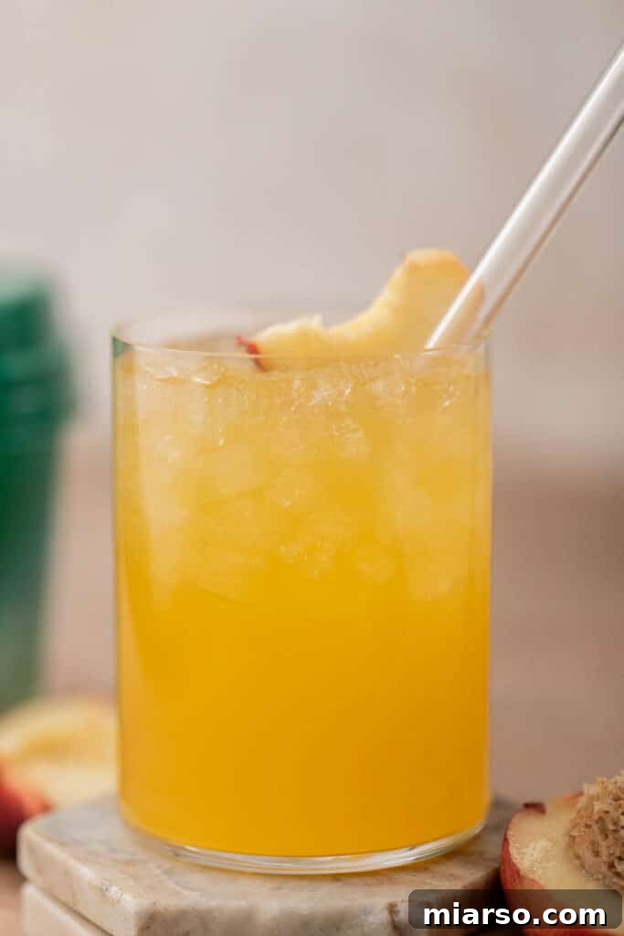 Starbucks peach green tea