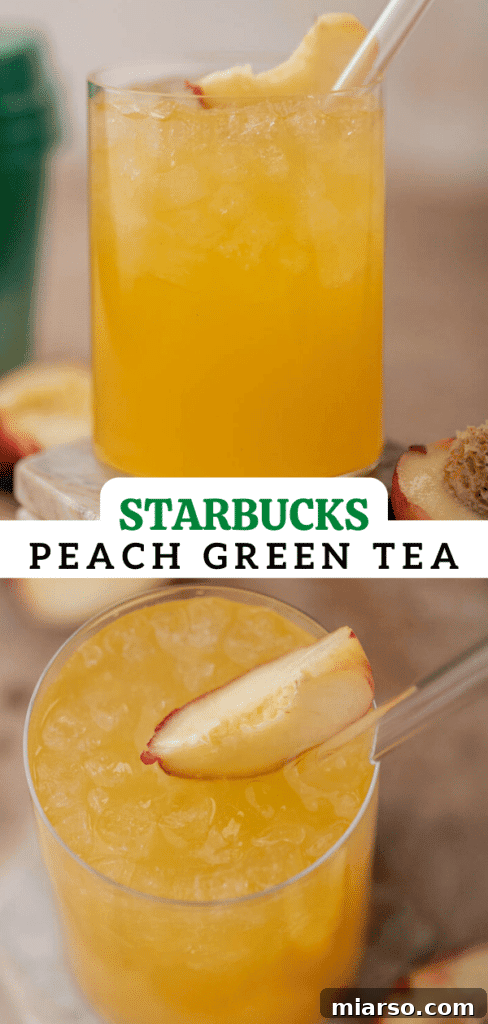 Starbucks peach green tea lemonade pin 1