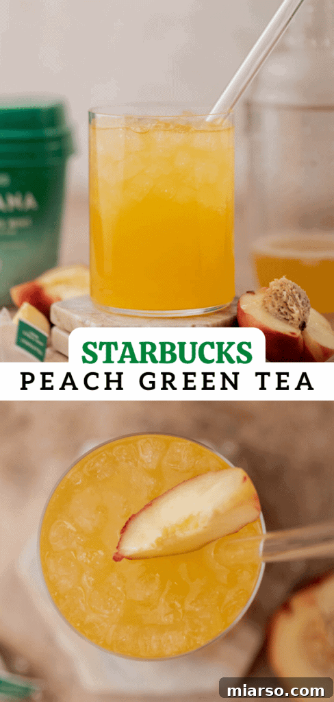 Starbucks peach green tea lemonade pin 2