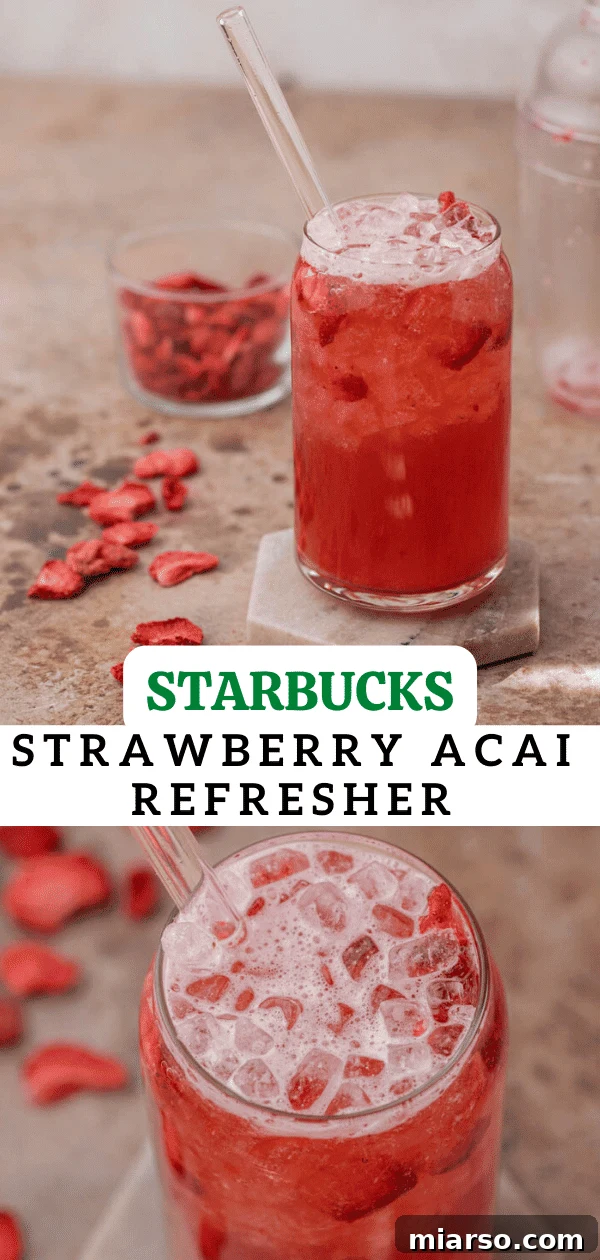 Craft Your Own Starbucks Strawberry Acai Refresher 12 Starbucks strawberry acai refresher for pinning