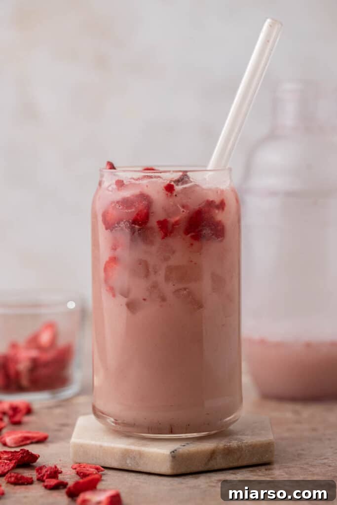 Iced Starbucks pink drink