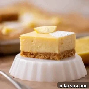 Creamy lemon bars