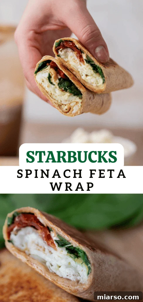 Starbucks spinach feta wrap copycat for Pinterest