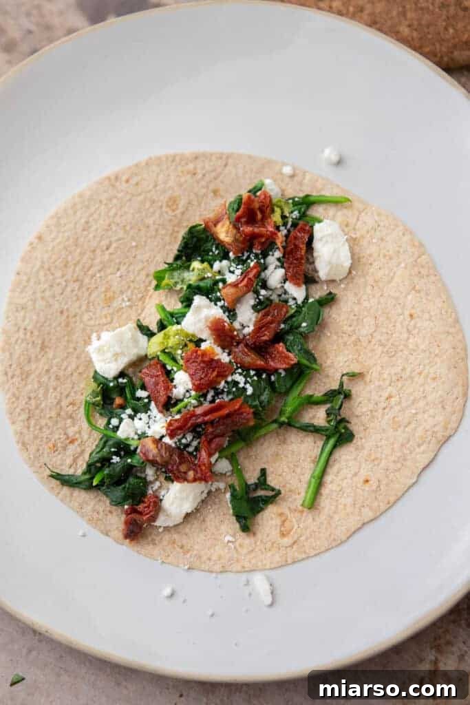 Assembling the egg white wrap