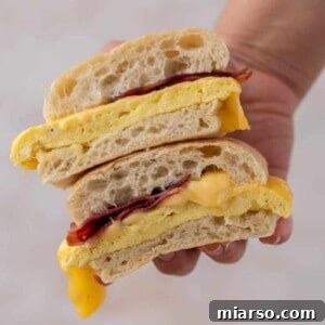 Starbucks Bacon Gouda: The Perfect Morning Indulgence 12 Hand holding bacon egg gouda sandwich from starbucks