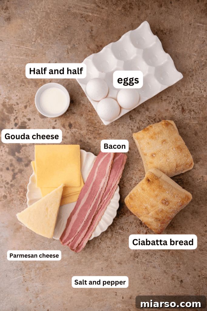 Starbucks Bacon Gouda: The Perfect Morning Indulgence 3 Ingredients on the counter