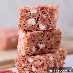 Strawberry Rice Krispies Treats