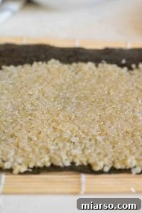 How to make quinoa sushi