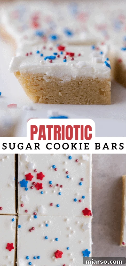 Star-Spangled Sugar Cookie Bars 11 Patriotic sugar cookie bars