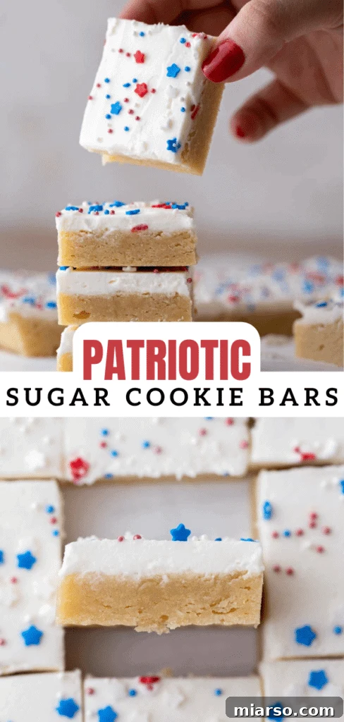 Star-Spangled Sugar Cookie Bars 13 Patriotic sugar cookie bars