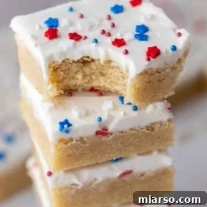 Star-Spangled Sugar Cookie Bars 10 Patriotic sugar cookie bars