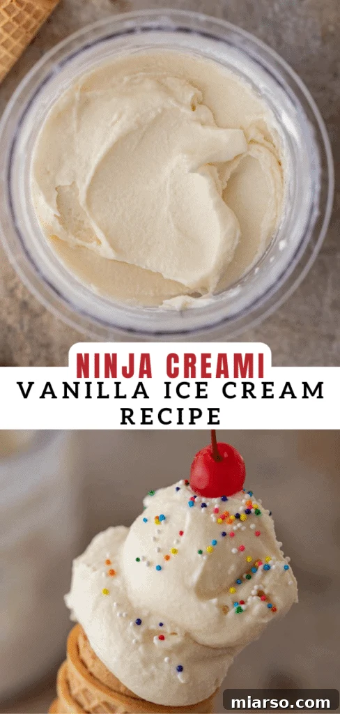 Ninja Creami vanilla ice cream recipe idea