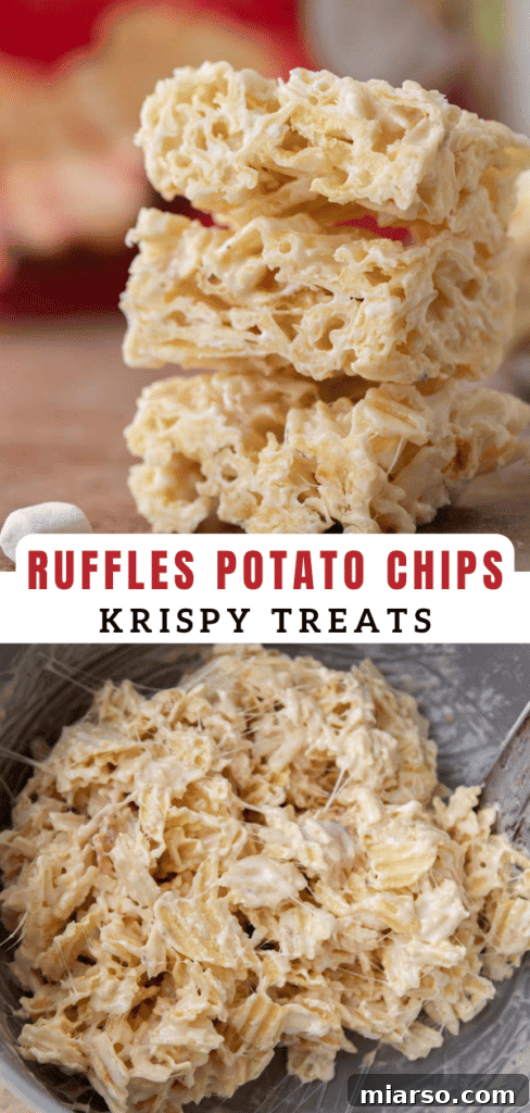 A plate of Ruffles krispy treats, perfect for sharing