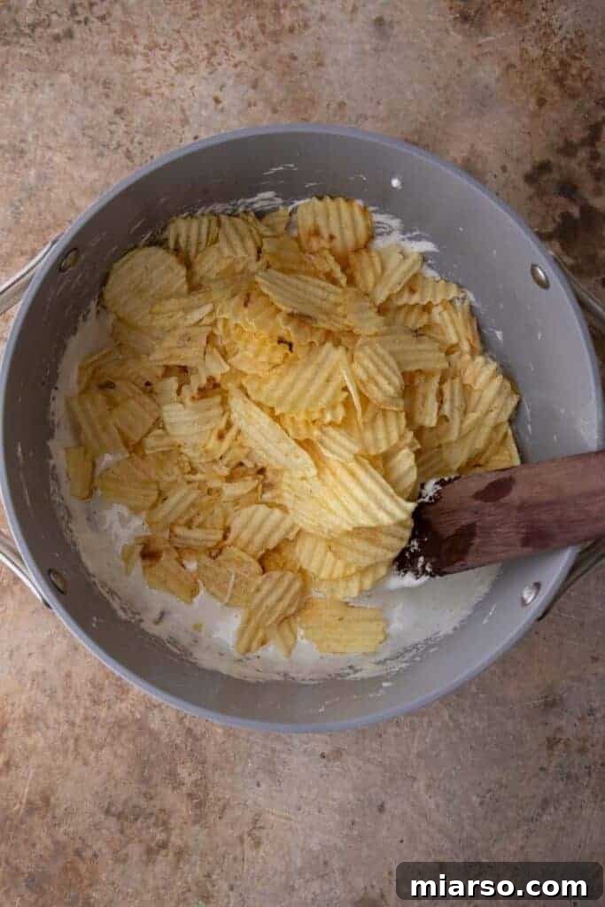 Ingredients in a pot, marshmallows melting with butter