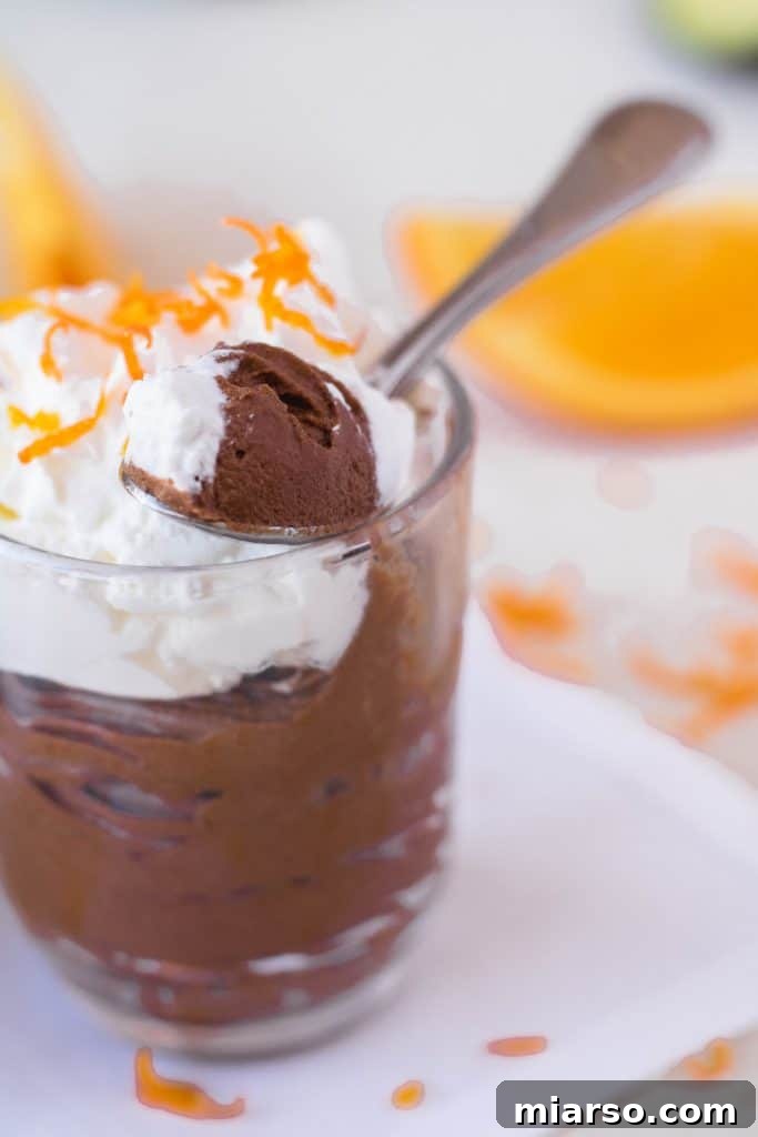 Orange avocado Mousse cup vegan