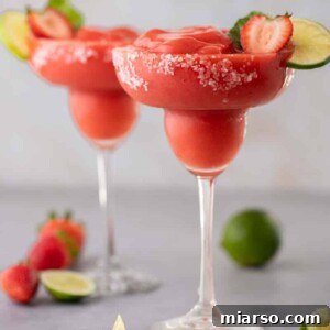 Frozen strawberry margarita