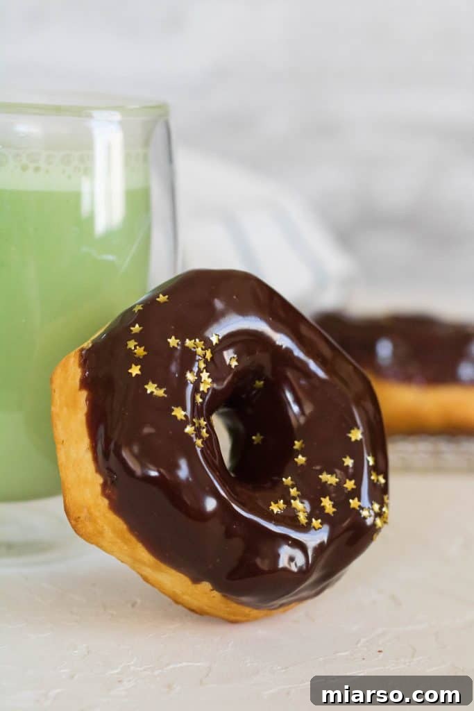 Effortless Tiramisu for the Indulgent 6 air fryer biscuit donuts with chocolate ganache and golden stars
