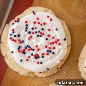Crumbl patriotic sugar cookies