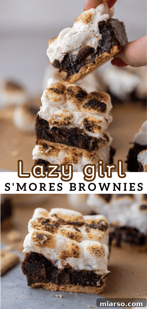 Lazy girl s'mores brownies 