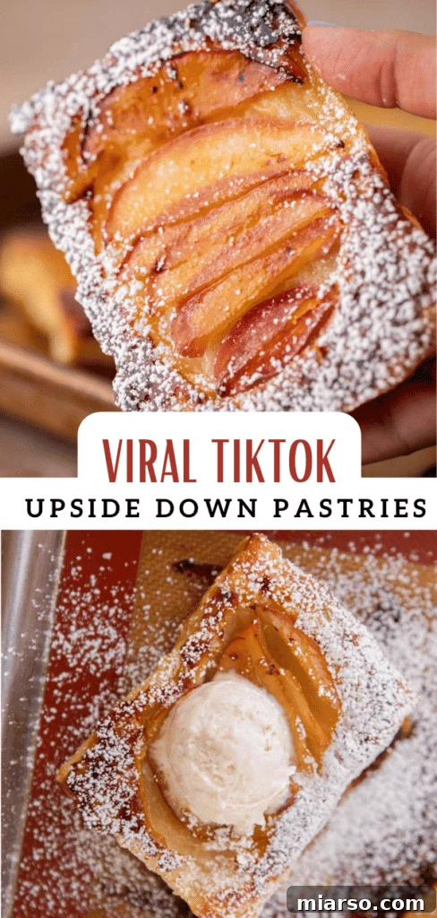 Promotional image for viral TikTok upside down pastries recipe