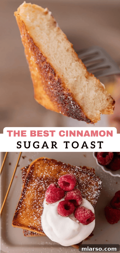 Perfect Cinnamon Sugar Toast, Every Time 15 Close-up of the sweet, caramelized crust of cinnamon sugar toast.