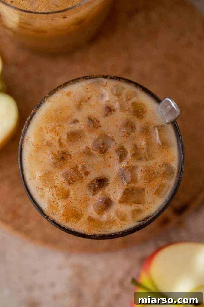 Overhead shot of coffee recipe