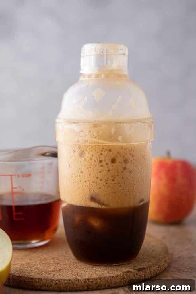 Espresso in a shaker cup