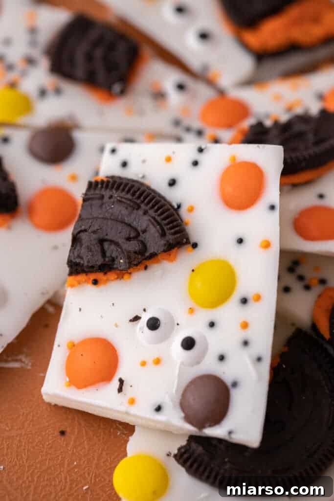 Spooky Halloween Oreo Bark