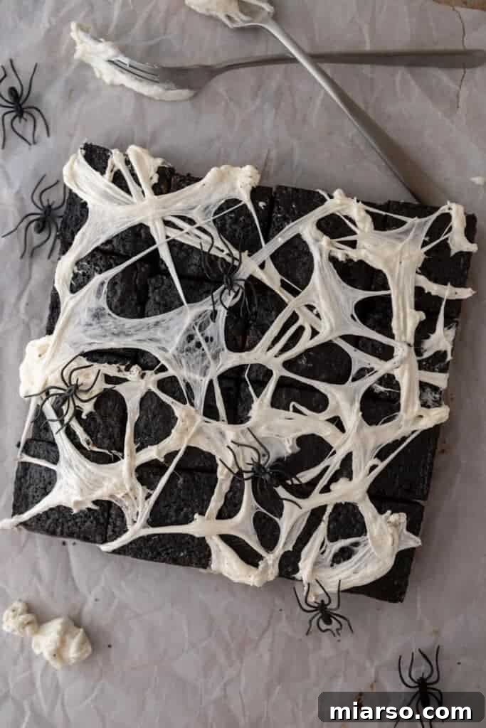 spider black brownies