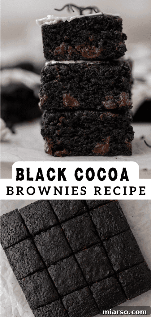 Black cocoa brownies 
