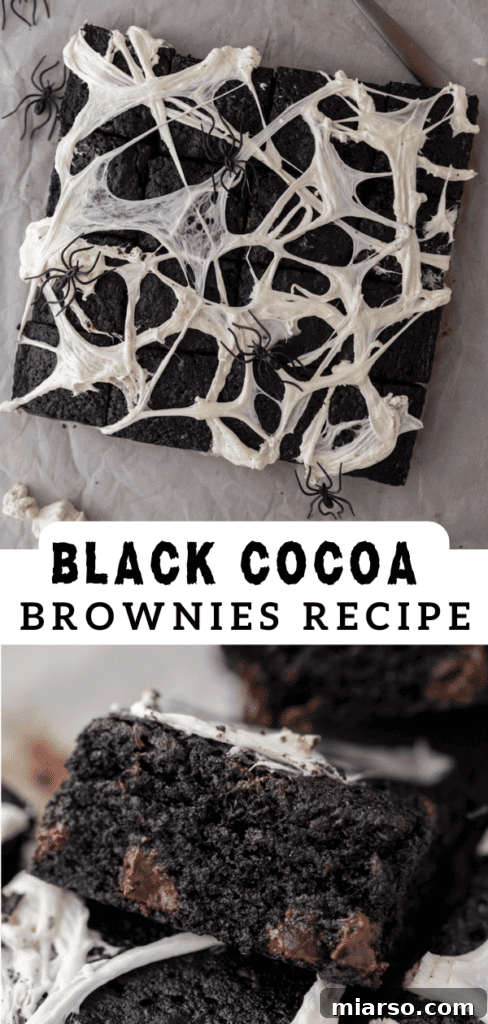 Black cocoa brownies 