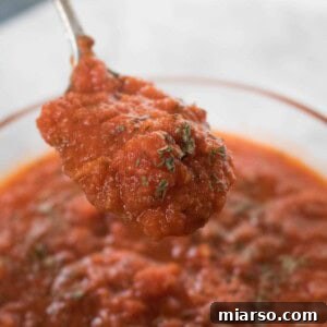 Easiest most delicious marinara sauce with a secret ingredient!