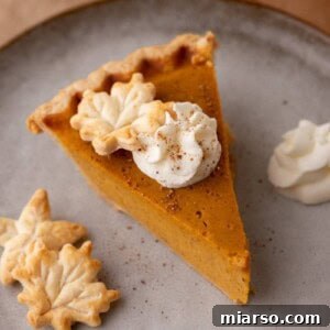 Double the Delight: The Ultimate 9-Inch Pumpkin Pie Recipe 16 pumpkin pie slice on a plate