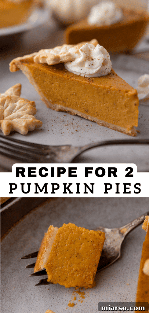 Double the Delight: The Ultimate 9-Inch Pumpkin Pie Recipe 18 Two pumpkin pies cooling on a wire rack, perfectly golden and ready for the holidays.
