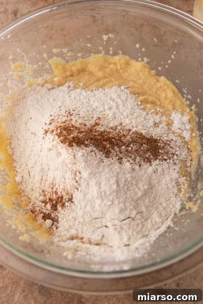 Separate bowls of wet and dry ingredients before mixing