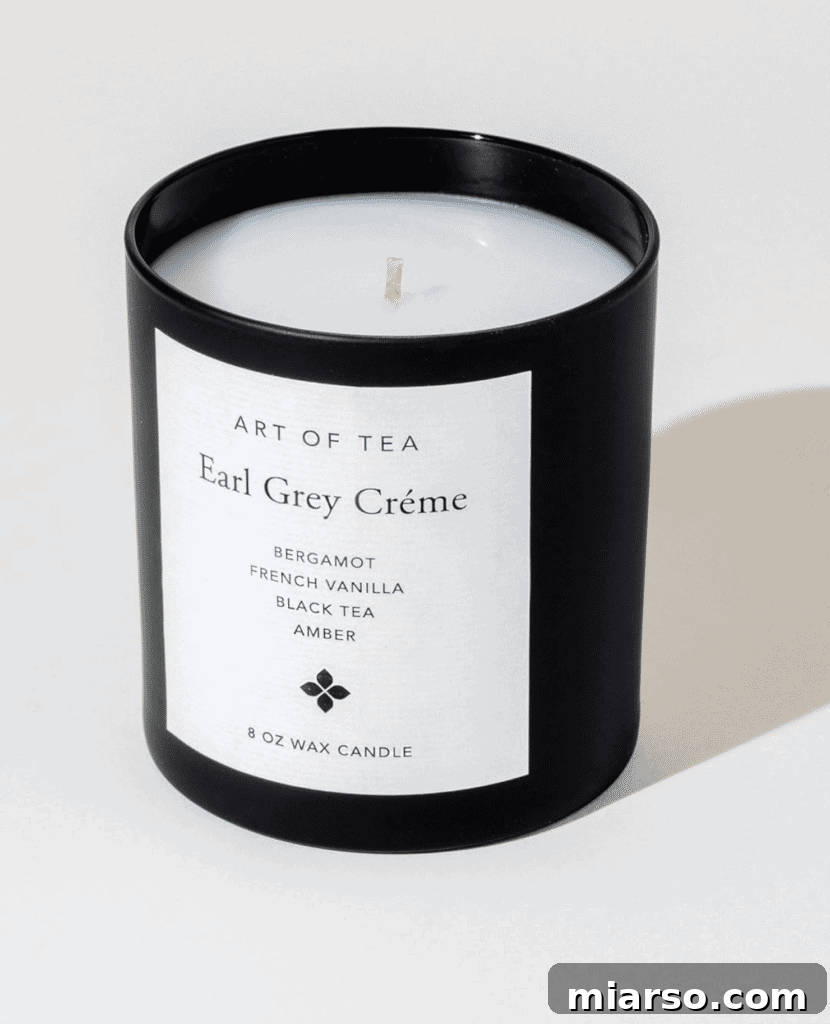 Sip and Savor: Gifts for Tea Lovers 16 Earl grey candle