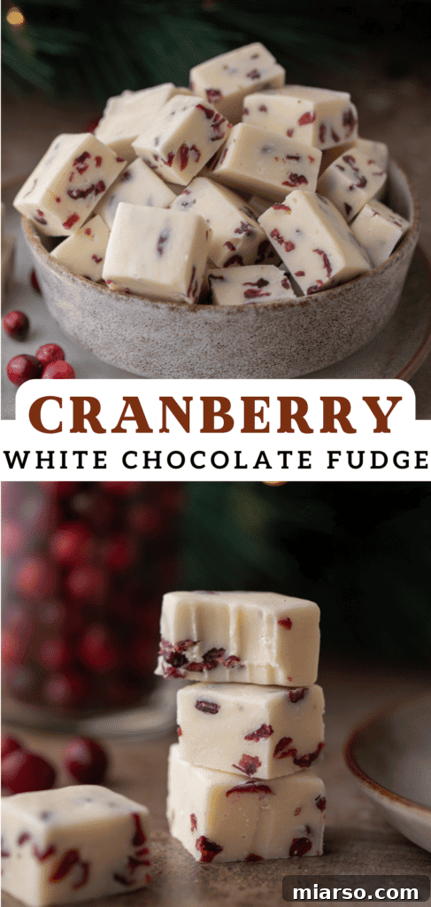 Pinterest pin for a quick and simple no-bake fudge recipe.