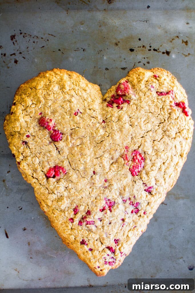 Heart-shaped oatmeal breakfast cookie, a healthy treat