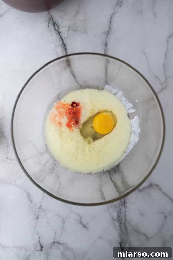 wet ingredients in a bowl