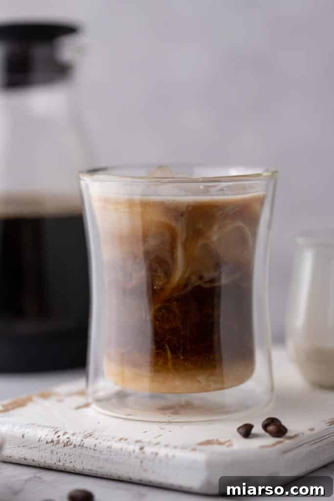 making coffee in a cup