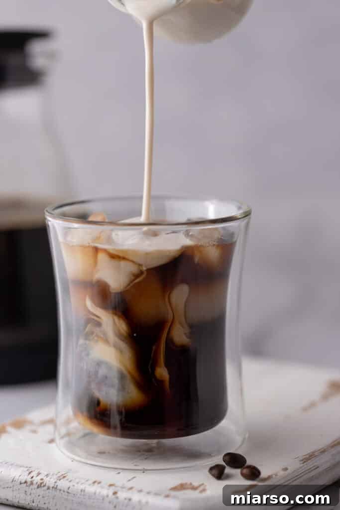 how to use cold brew concentrate in an iced coffee
