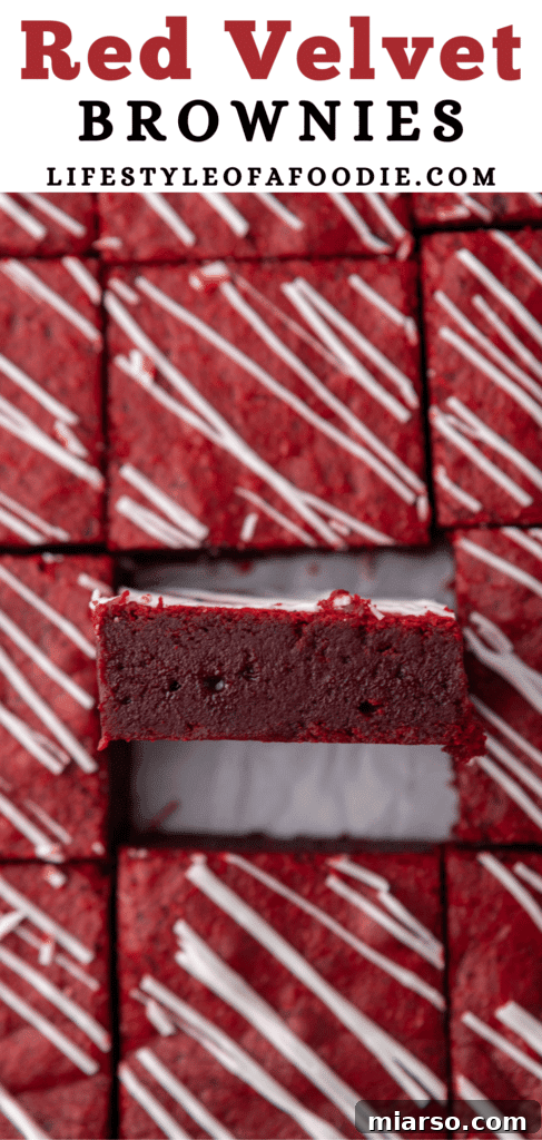 Red Velvet brownies, a perfect dessert for special occasions or a sweet treat.