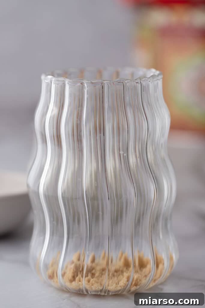 brown sugar in a glass