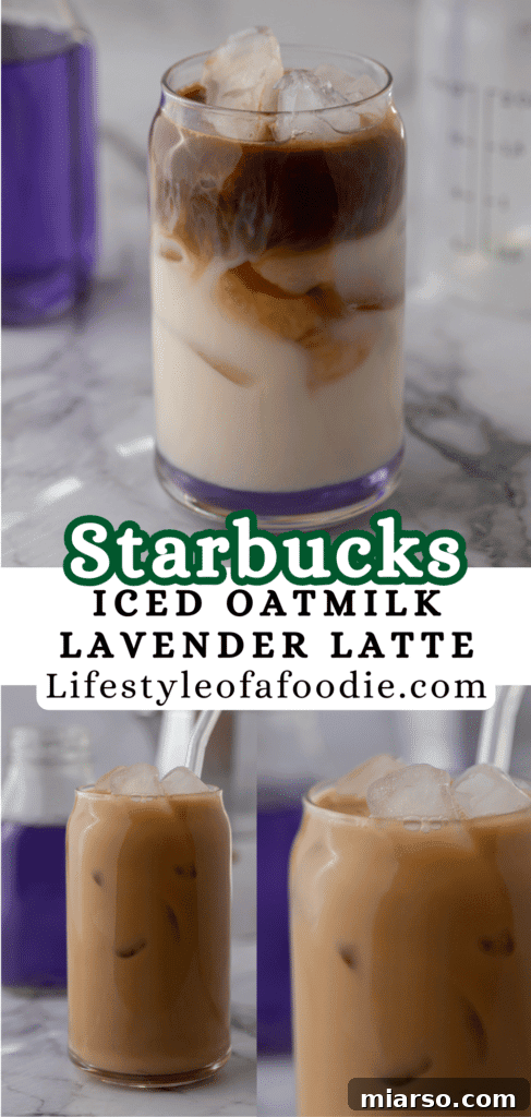 Homemade Starbucks Iced Lavender Oatmilk Latte 11 Starbucks Iced Lavender Oatmilk Latte