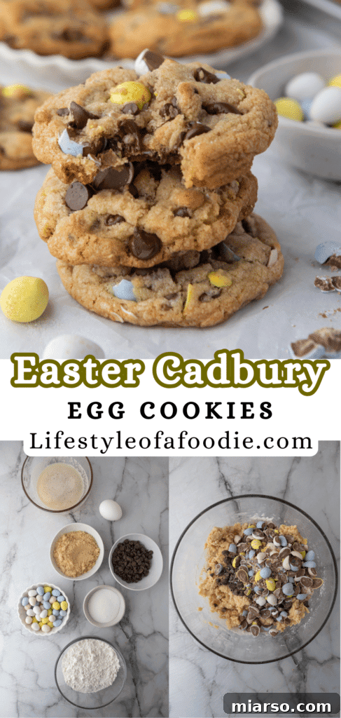 Cadbury egg cookies 