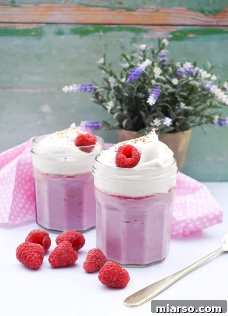 Raspberry mousse